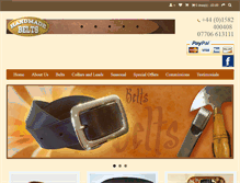 Tablet Screenshot of handmadebelts.co.uk